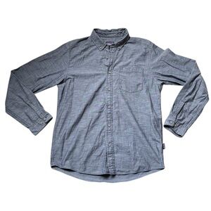 Men's Patagonia Cotton Long Sleeved Bluffside Shirt Size Medium